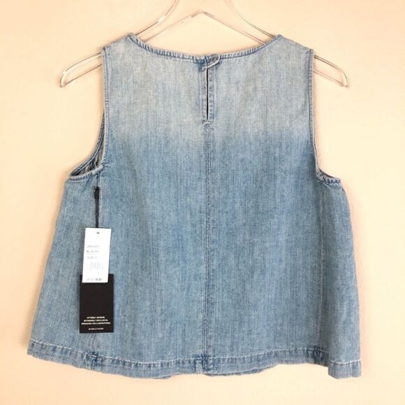 J-Brand-Tayla-Top-Embroidered-Roses-in Blue Iris - Picture 8 of 12